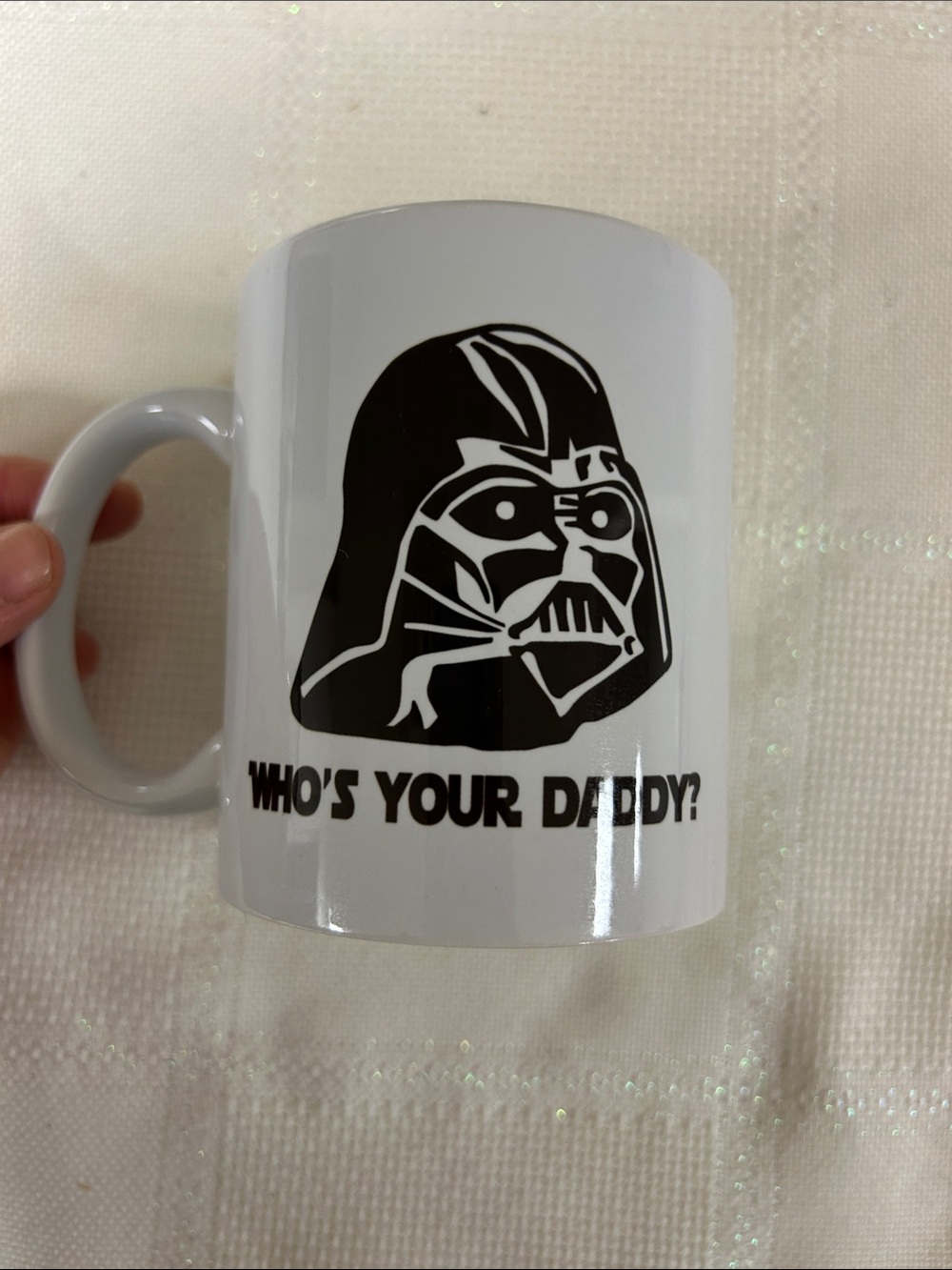 Star Wars-Inspired White Ceramic Coffee Mug with Green Interior - set of 3 image 2
